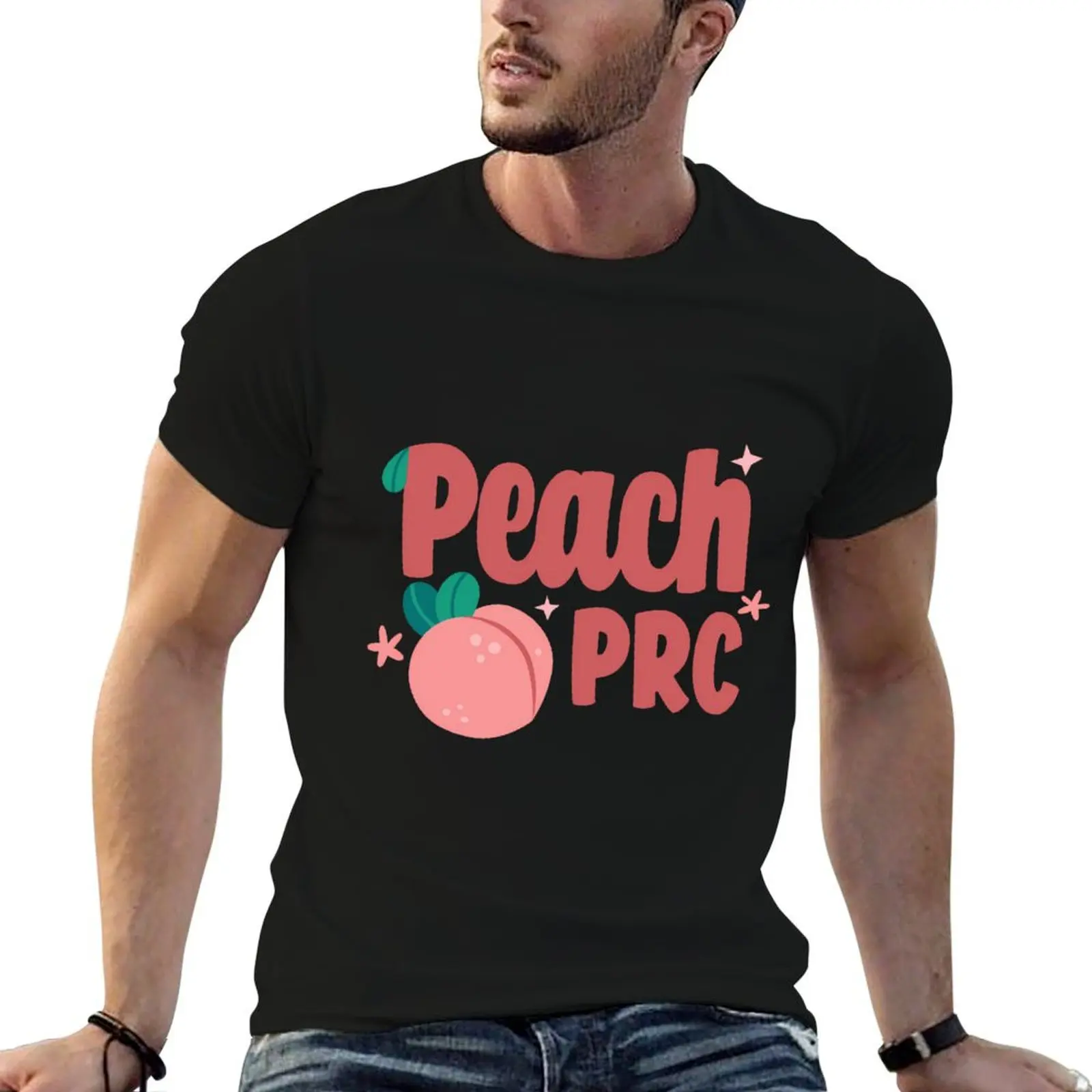 

Peach Prc Peachy Logo T-Shirt t shirts for man cotton funny man tshirt T-Shirt