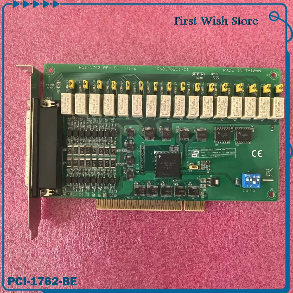 

16-канальная изолированная карта цифрового ввода/вывода PCI-1762-BE