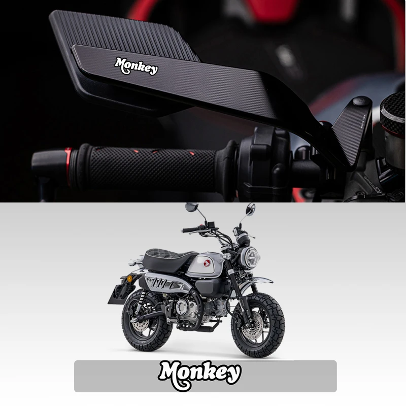 

Motorcycle Folding Wind Wing Aluminum Alloy Side Rearview Mirror For Honda Monkey Z125 Z120 Monkey125 Z 120 125 DAX125