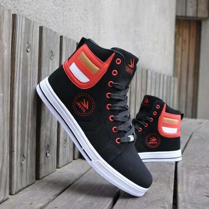 Big Size 39-48 Men\'s Casual Shoes New High top Sneakers Fashion Designer Platform Flats Shoes Outdoor Tennis Training Shoes Men