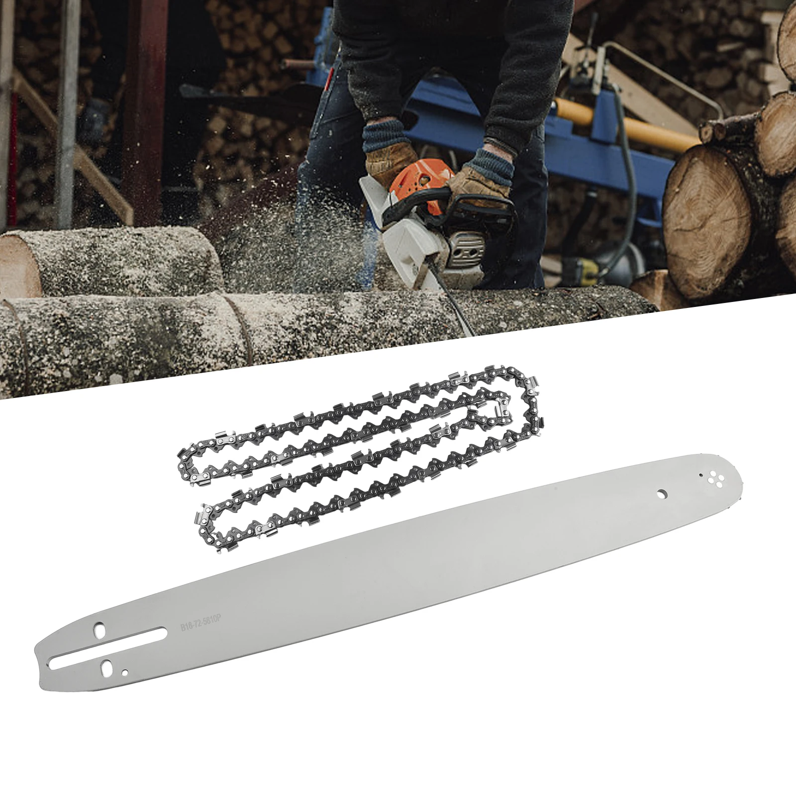 Tool Chain Guide Bar Replacement Accessories Chainsaw Cutting Guage 72DL Saw Spare 62CC 58CC 52CC 18