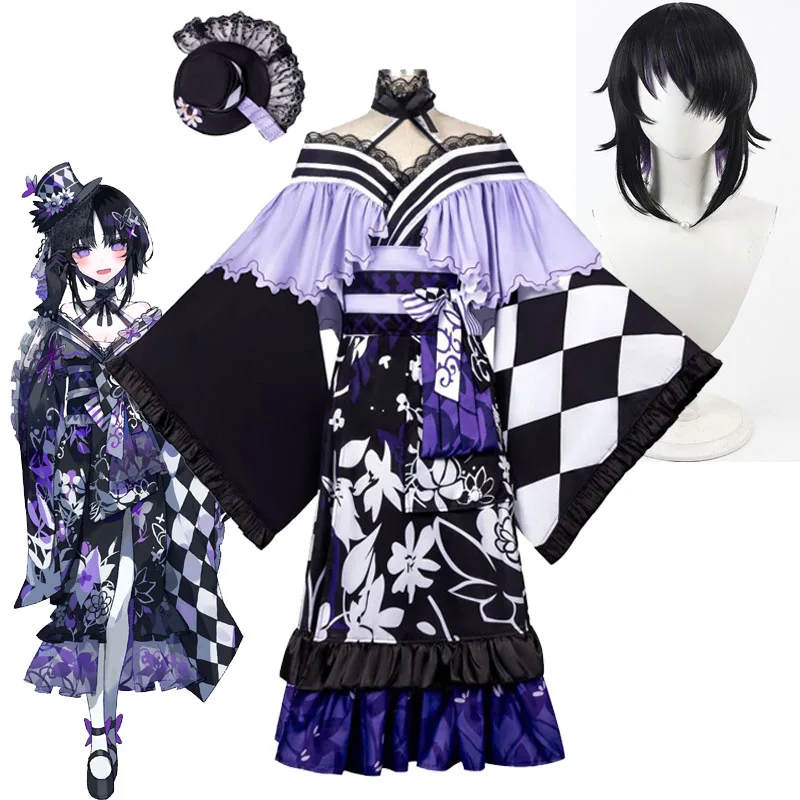 

Games Houshou Maago Cosplay Costume And Wigs Headgear Magical Girl Witch Trials NO.664 Maago's Dress Up Halloween Anime Clothes