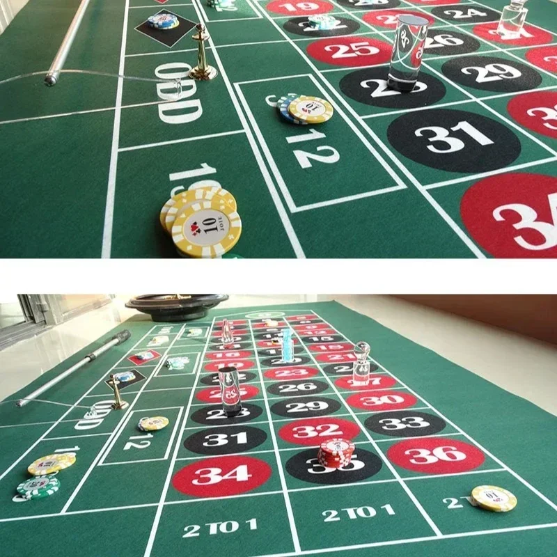 90x180 سنتيمتر الوجهين بوكر الوسادة Blackjack لعبة النرد وطاولة الروليت غير المنسوجة النسيج كازينو اكسسوارات الترفيه المنزلي
