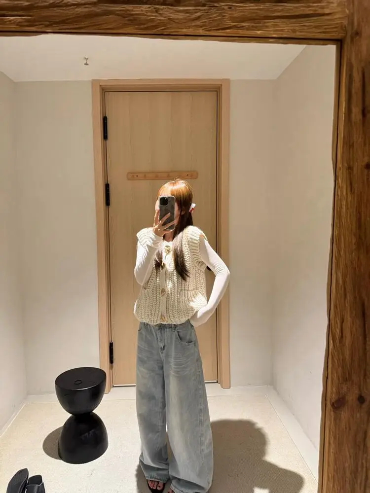 

Vests Waistcoats Thin Womens Army Spring Cleanfit Snap Urban Lined Gentle Minimalist Waistcoat Fitted Pure Sleeveless Officewear