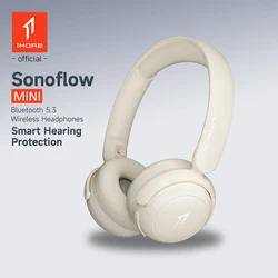 1More HQ20 SonoFlow MINI Hearing Protection Wireless Bluetooth 5.3 On-Ear Headphone 65H Playtime Quick Charge Headset
