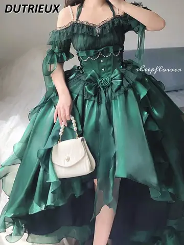 10 best sales grön lolitaklänning - №4