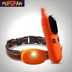 PUPOPAN Dog Training Collar 2 Dogs Upgraded 4000ft Remote Rechargeable Waterproof Electric Shock Collar with Beep Vibration Shoc