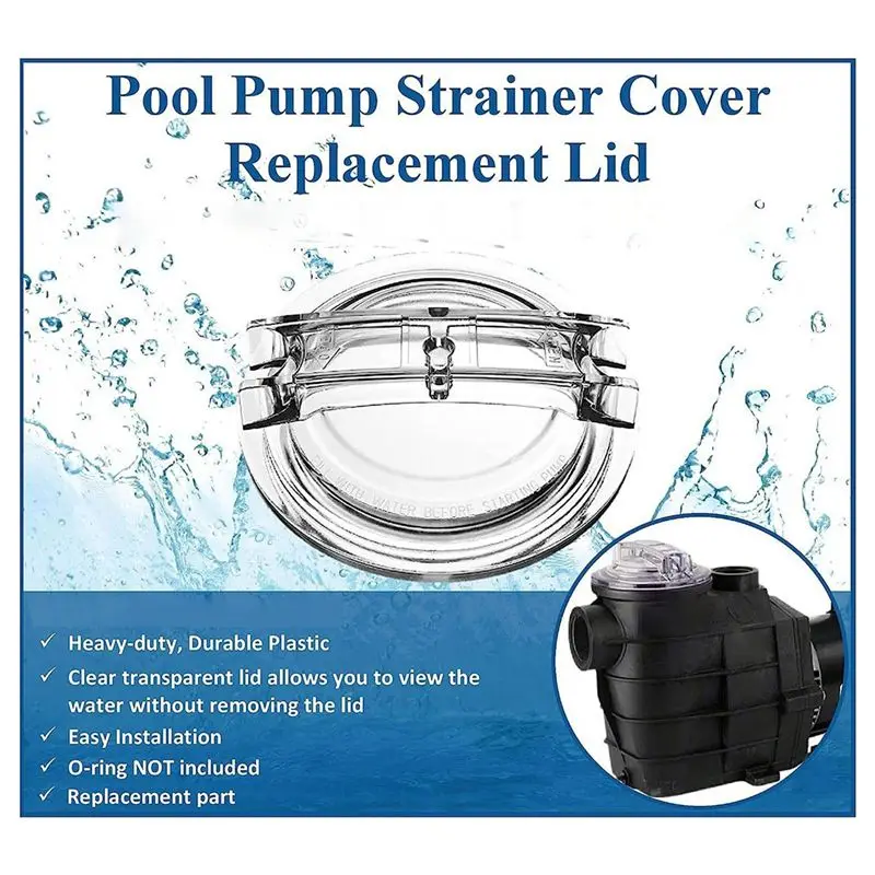 3X SPX3100D Thread Strainer Cover With O Ring For Hayward Super II Pool Pump Lid And Chlorine & Bromine Feeders