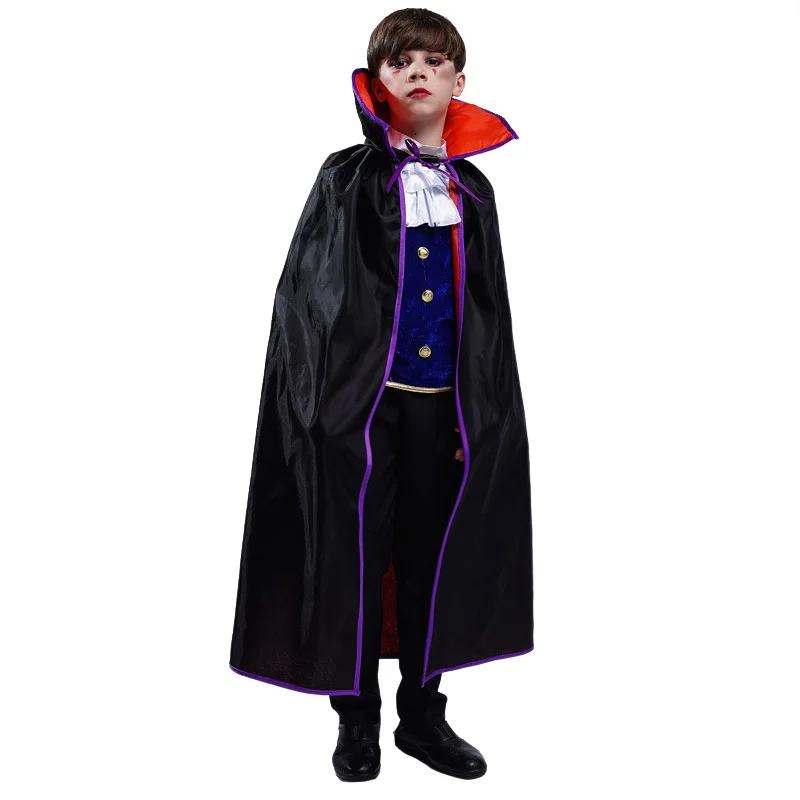 Halloween Children Performance Costume Holiday Party Cosplay Vampire Costume Horror Funny Cloak Suit Boy Carnival Stage Costume