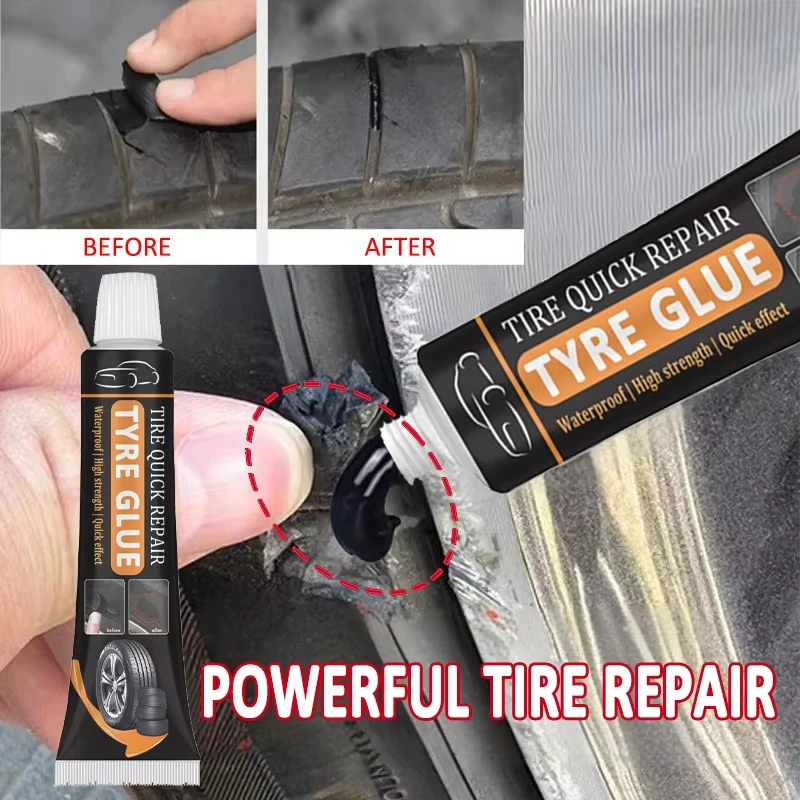 

Комплект для ремонта трещин в шинах, износостойкий и высокотемпературный клей для ремонта автомобильных шин, клей без коррозии