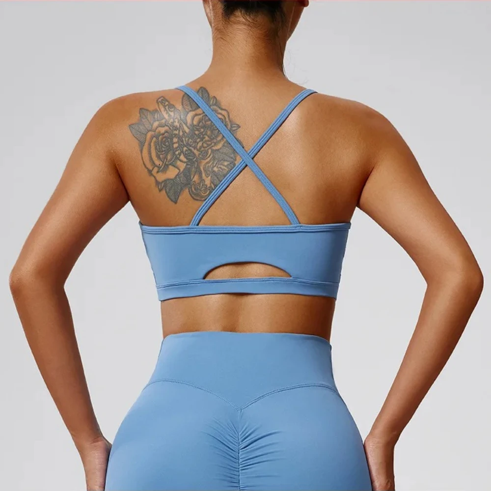 

Женский спортивный бюстгальтер с эффектом пуш-ап, быстросохнущий, для йоги и бега, с высокой степенью поддержки, для фитнеса и спортзала, сексуальный, с перекрестной спинкой, бесшовный.