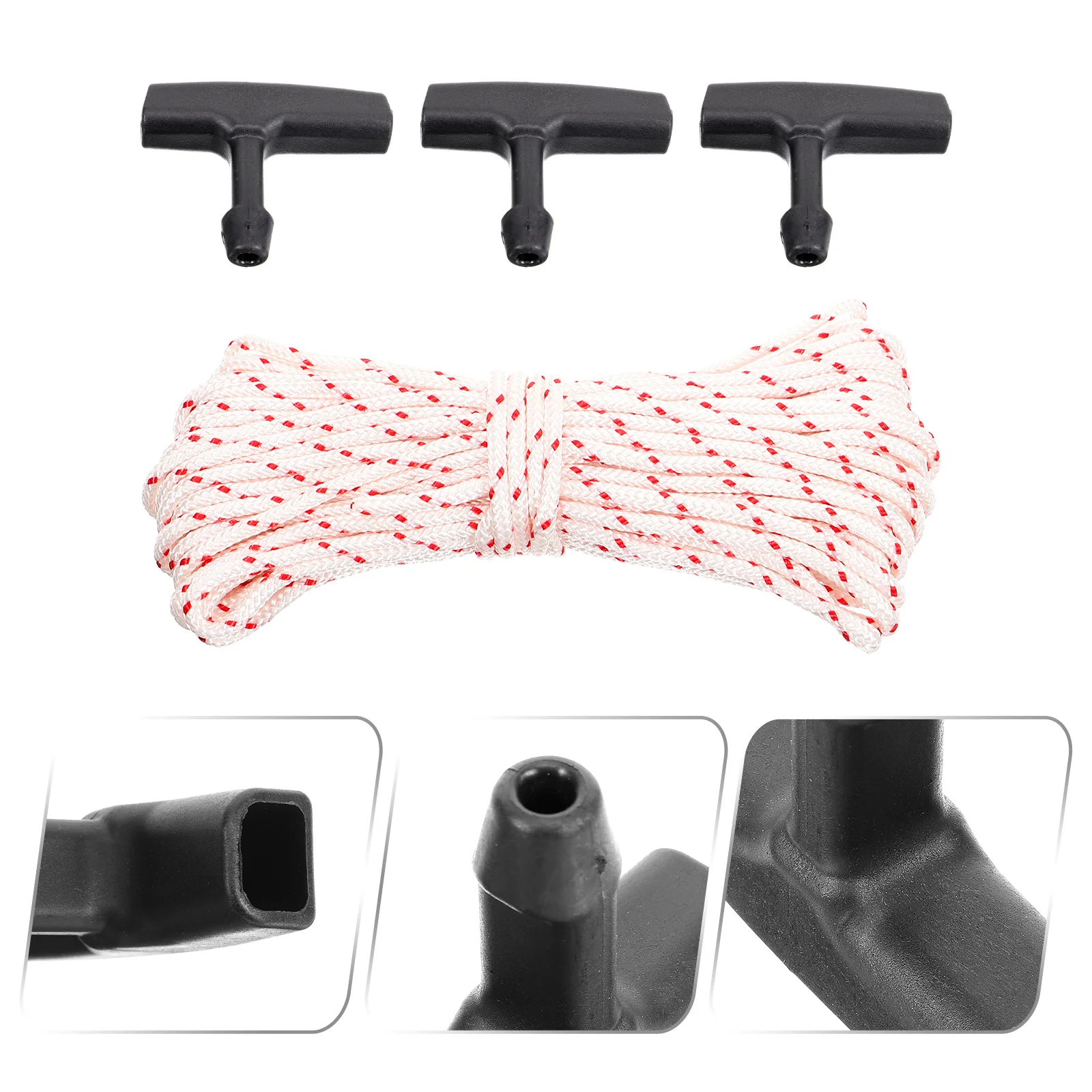 

1Set Starter Handle and 10M Pull Rope Universal Chain Pulling Starter for Lawn Mowers Chainsaws Gas Cutter Engine