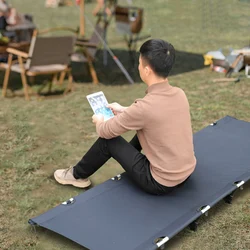 Portable Camping Folding Bed, Outdoor Hiking Marching Bed, Single Nap Bed