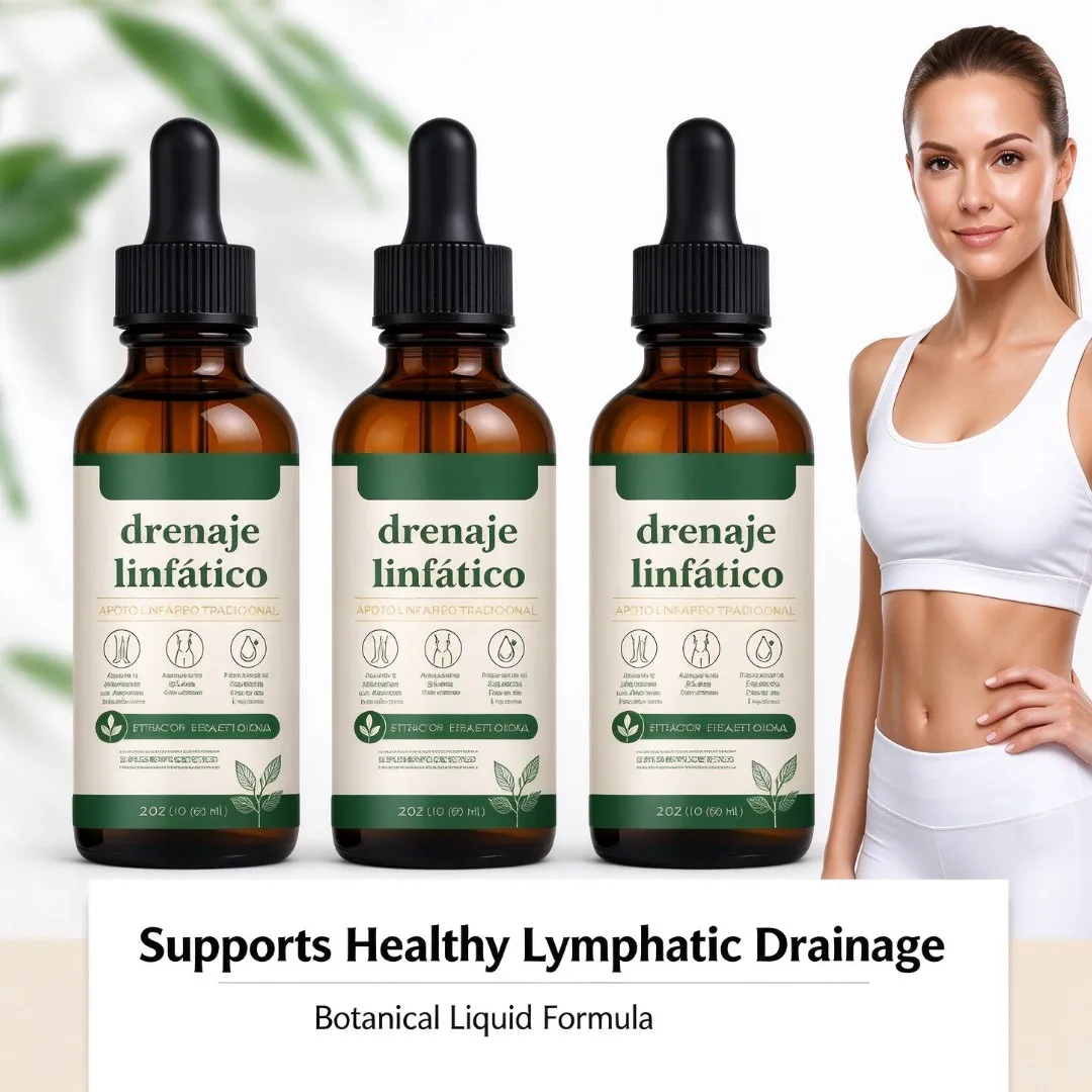 60ml Lymphatic Drainage Drops Serum Natural Herbal Relief Swelling Boost Energy Refreshing Vitality Dietary Supplement Body Care