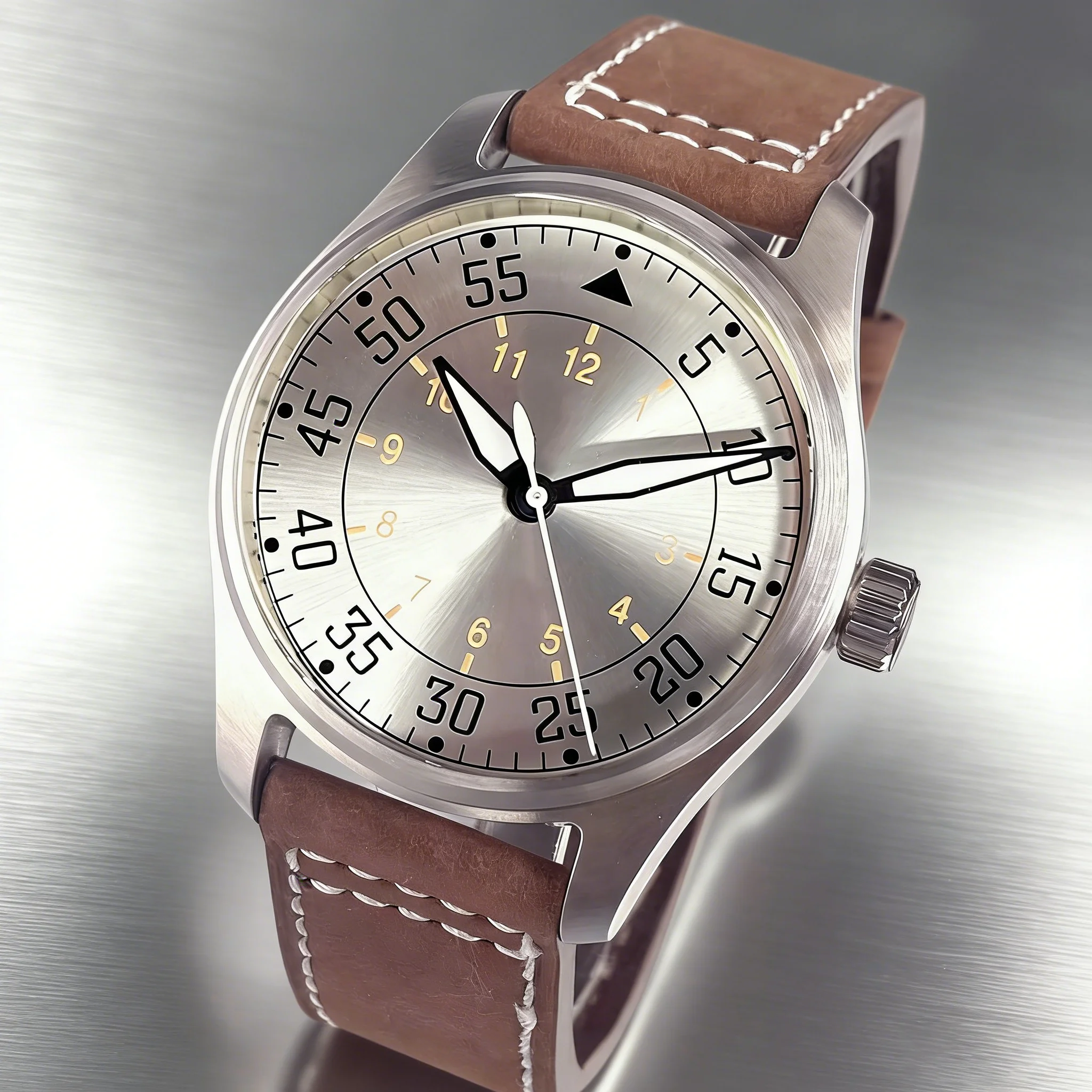 

Мужские автоматические механические часы Tandorio 39 мм в пилотном стиле, с сапфировым стеклом, водонепроницаемые до 200 м, синие/черные/серебристые/зеленые, с механизмом NH35A.