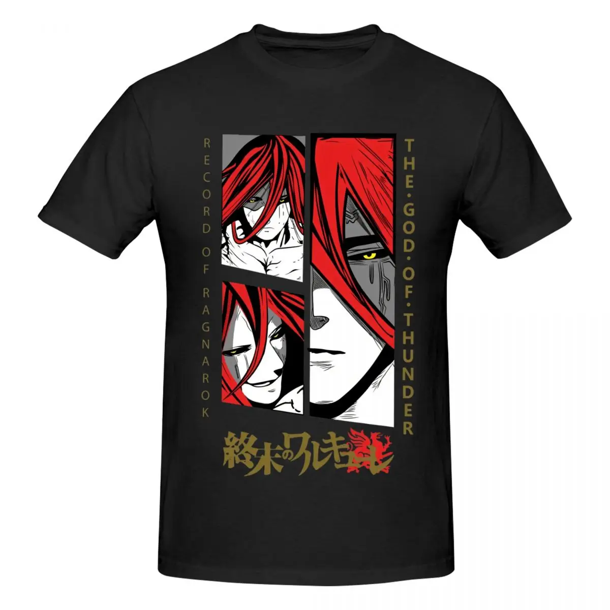 Record Of Ragnarok Drawing Retro T Shirts Graphic Y2K Unique O-neck Men Women T Shirts Tops