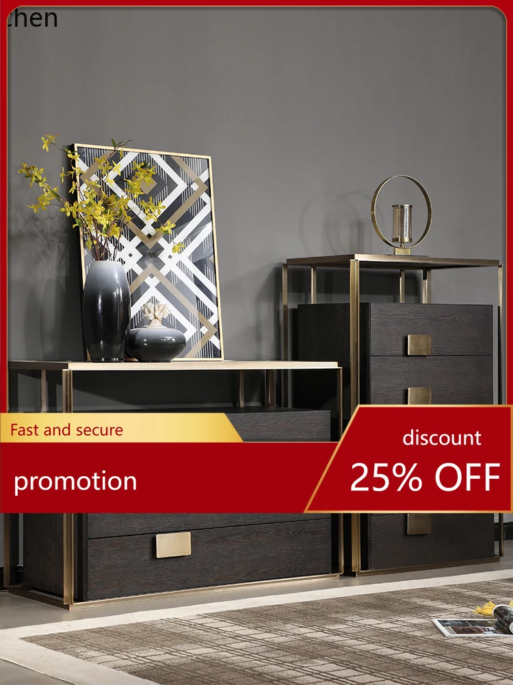 

YFY Chest of Drawers Minimalist Complete Five-Bucket Cabinet Stone Plate Living Room Wall Storage Chest of Drawer