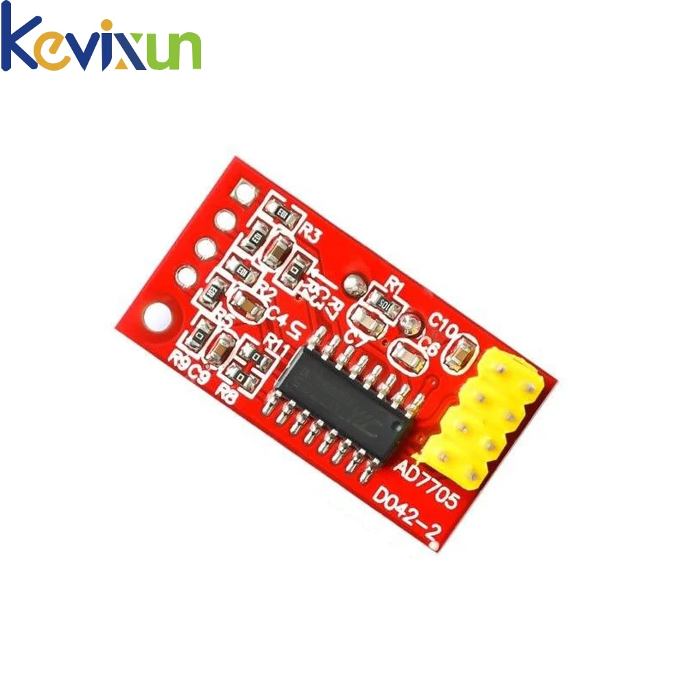 1-10pcs AD7705 Dual 16 bit ADC Data Acquisition Module Input Gain Programmable SPI Interface TM7705