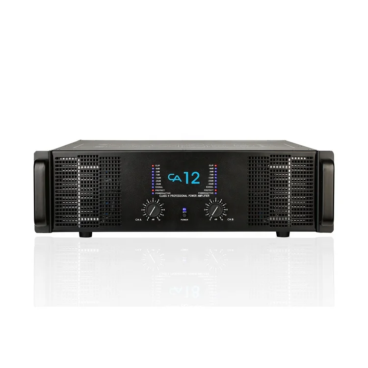 

CA12 Low Price Dual-Channel 3U Professional Audio Power Amplifier 2CH*900W/1100W/1300W