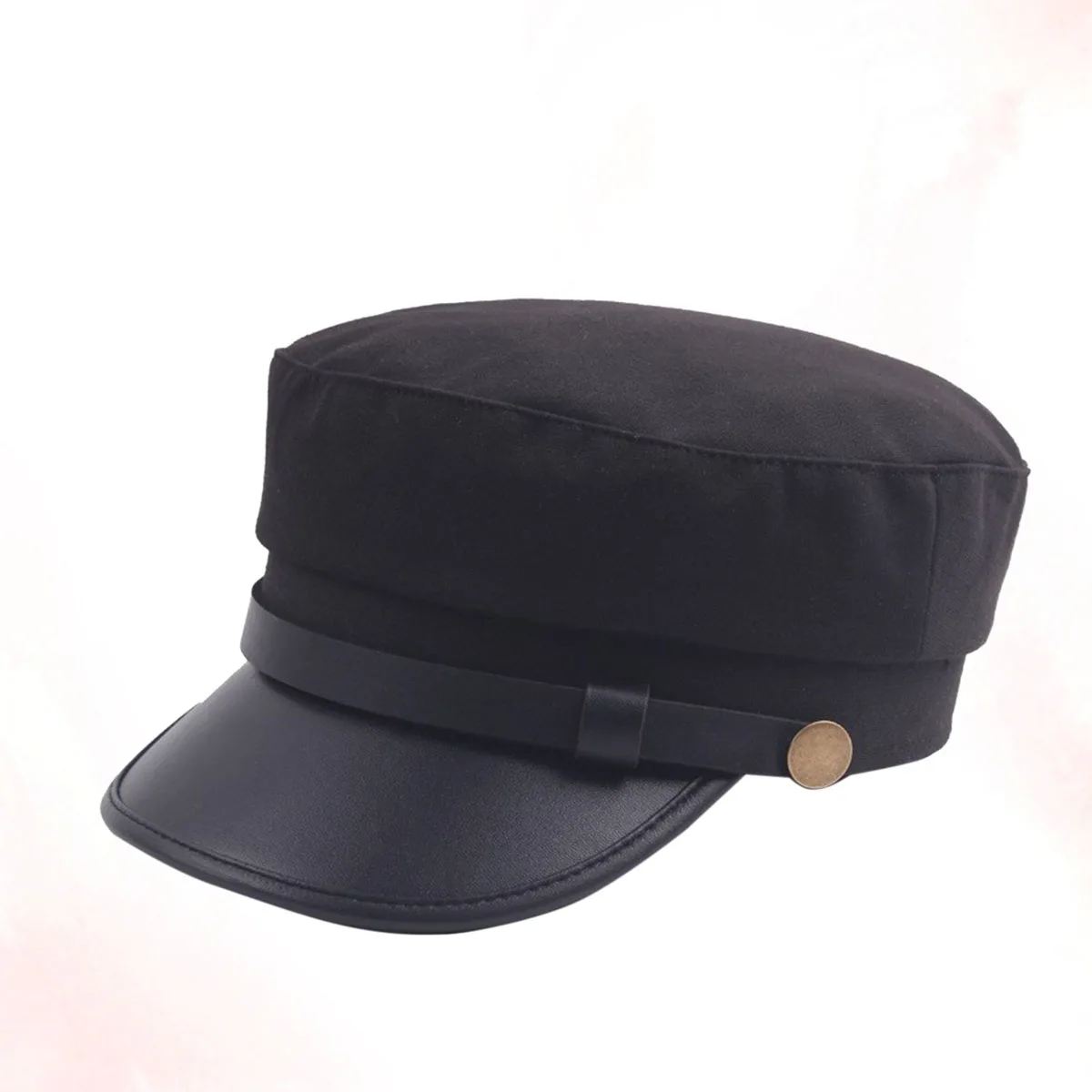 

Vintage Unisex Beret Hat Foldable Winter Casual Stylish Navy Flat-Top Youth Cap For Men Women Black Gift Family Friends