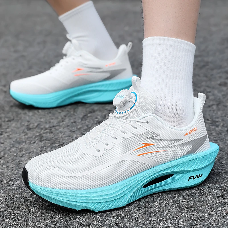 2026 New Model Women's Running Shoes, Men's Jogging Shoes, Stylish Breathable Mesh Casual Sports Shoes, Youth Student Training Shoes, Popcorn Ultra-Light Carbon Plate Fashionable Versatile Sports Shoes