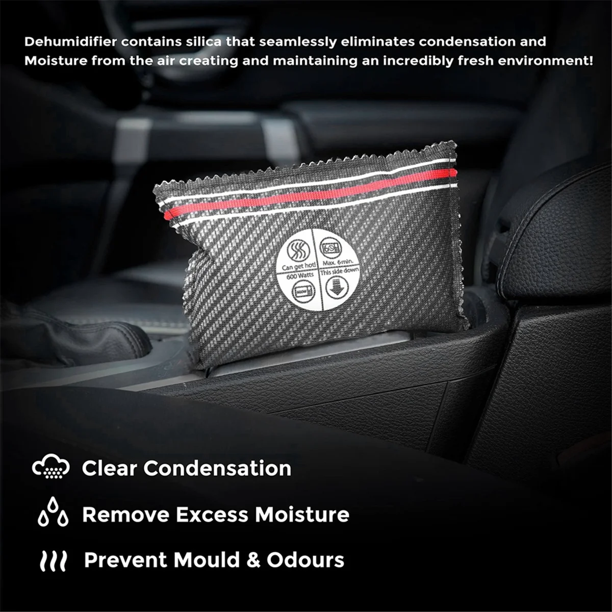 N38R_Car Dehumidifier Large Drying Bag Reusable Silicone Moisture Absorber