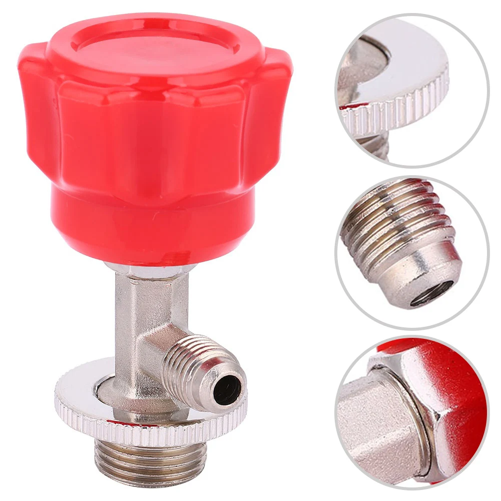 

Airtight Connector Car AC Charging Tool Auto Repair Shop Red Charging Tool For Vehicles ABS Brass Construction