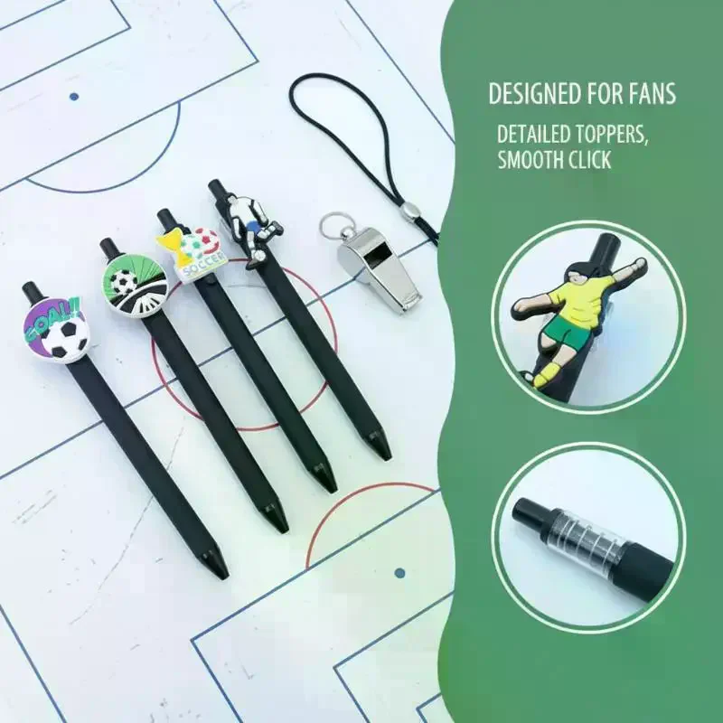 Football Ballpoint Pen 6 12Pcs Set Sports Writing Office Supplies Creative Desktop Accessories for Classroom School Workspace