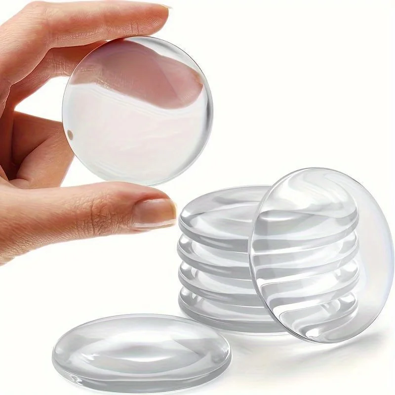 4pcs/5pcs/6pcs Handle Wall Protector Transparent Half spherical to prevent damage from collision of household items