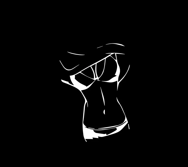 

1PC Fashion Girl Body Outline Waterproof Sticker, Vinyl Decal For Truck Bumper Window Motorcycle Auto Exterior Styling Decal