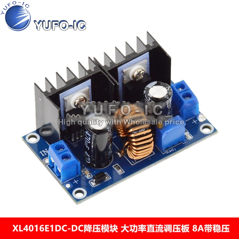 XL4016E1 DC-DC понижающий модуль, высокая мощность, пластина постоянного напряжения, стабилизатор напряжения ремня 8А