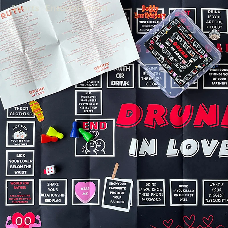 Drunk In Love Gry Planszowe Dorosły Randka Nocna Pomysły Na Pijanie Zabawna Gra Imprezowa Interaktywne Gry Nocne Dla Dziewczyn Do Pijania Dla 2-8 Graczy