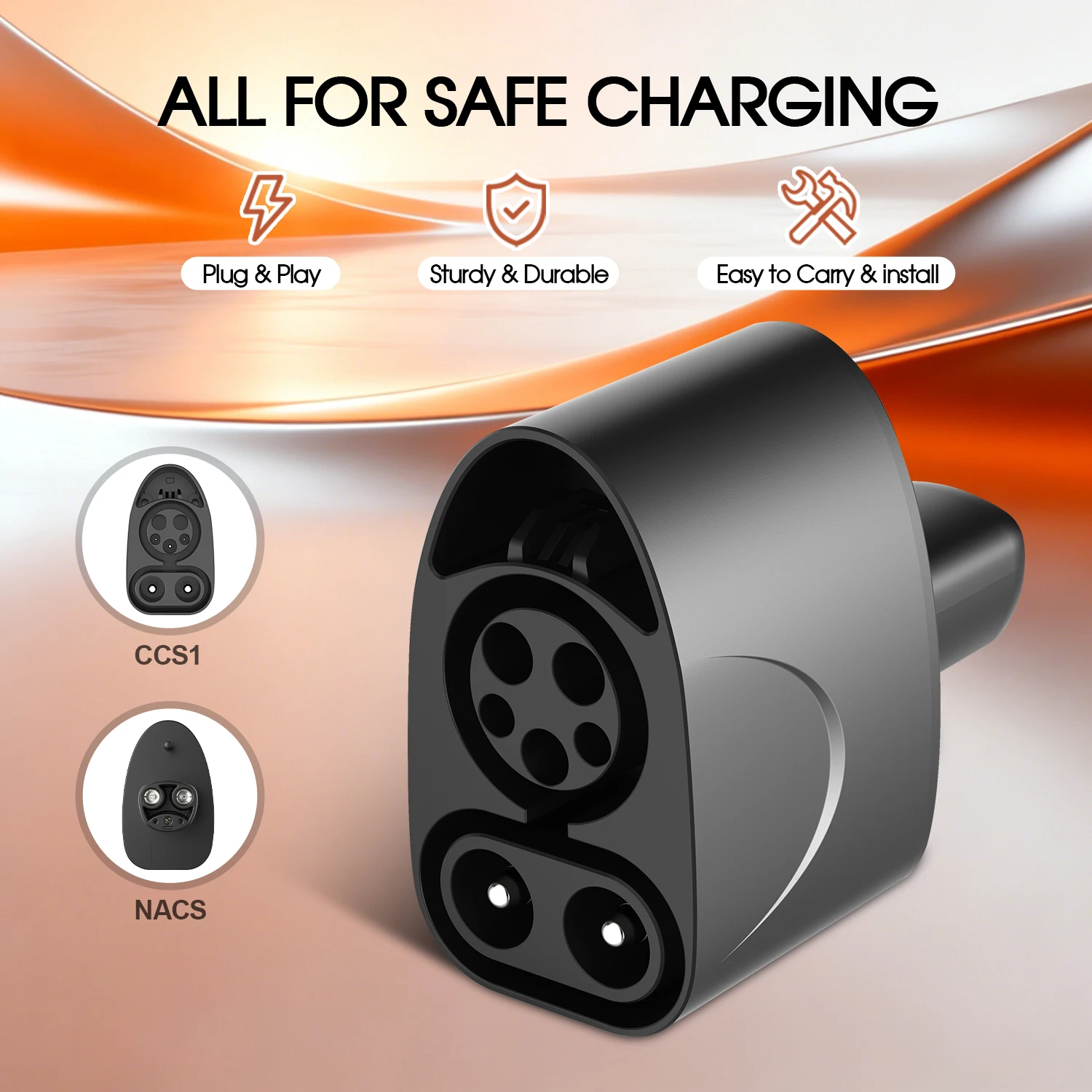 GOODCELL CCS1 to NACS DC Fast EV Charging Adapter Converter