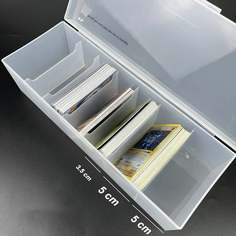 Multi-color 7 Compartments Matte Storing Cards Box Waterproof and Dust-proof Card Box Storage for PKM/MGT/YGO Card Games