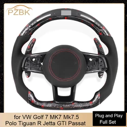 Upgrade Forged LED Style Car Steering Wheel Full Set for Volkswagen VW passat b6 golf 6 gti golf 7 gtd golf 5 MK2 polo  scirocco