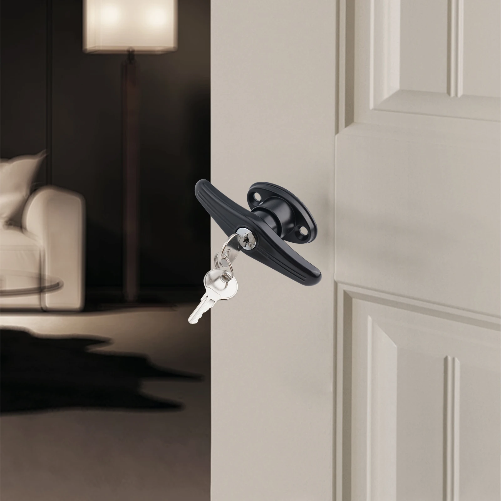 Garage Door Lock Outside Locking Handles Springs Replace Chassis  Storage Sheds Playhouses Chicken Coops Hardware Assembly