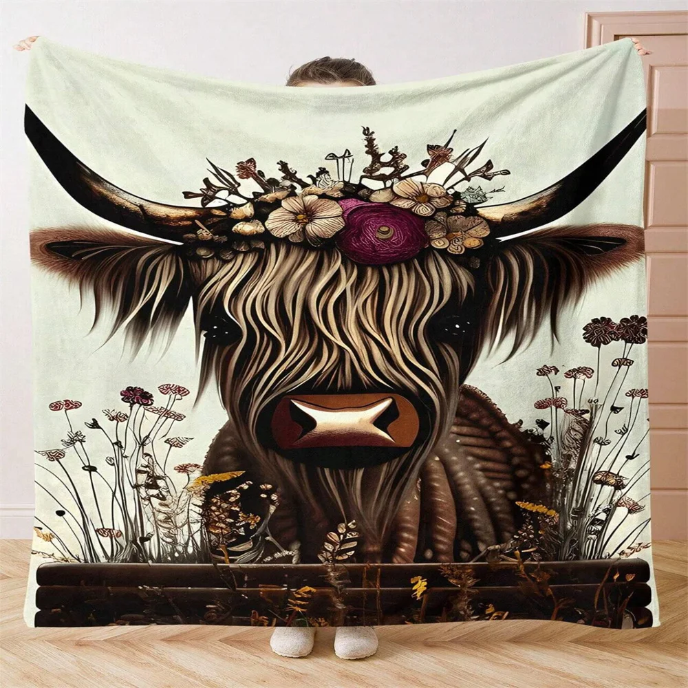 

Animal Flannel Blanket For Kids Adults Hot Sale Cute Cow Baby Blanket Letter Fleece Birthday Gift Dropshipping Blankets