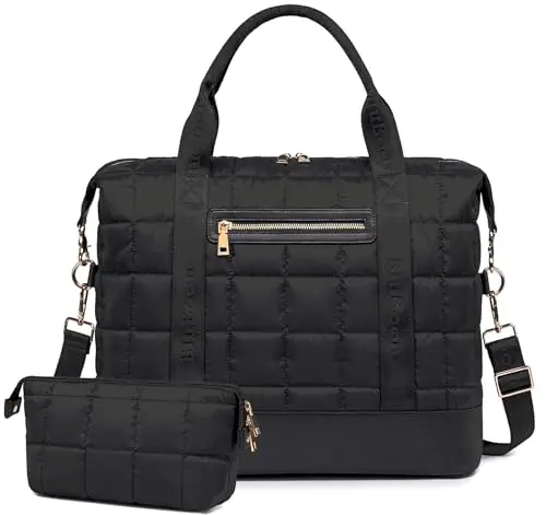 

Дорожная сумка-тоут Bluboon с молнией, женская холщовая сумка для выходных, сумка для ночевки, ручная кладь, спортивная сумка с креплением на ручку чемодана