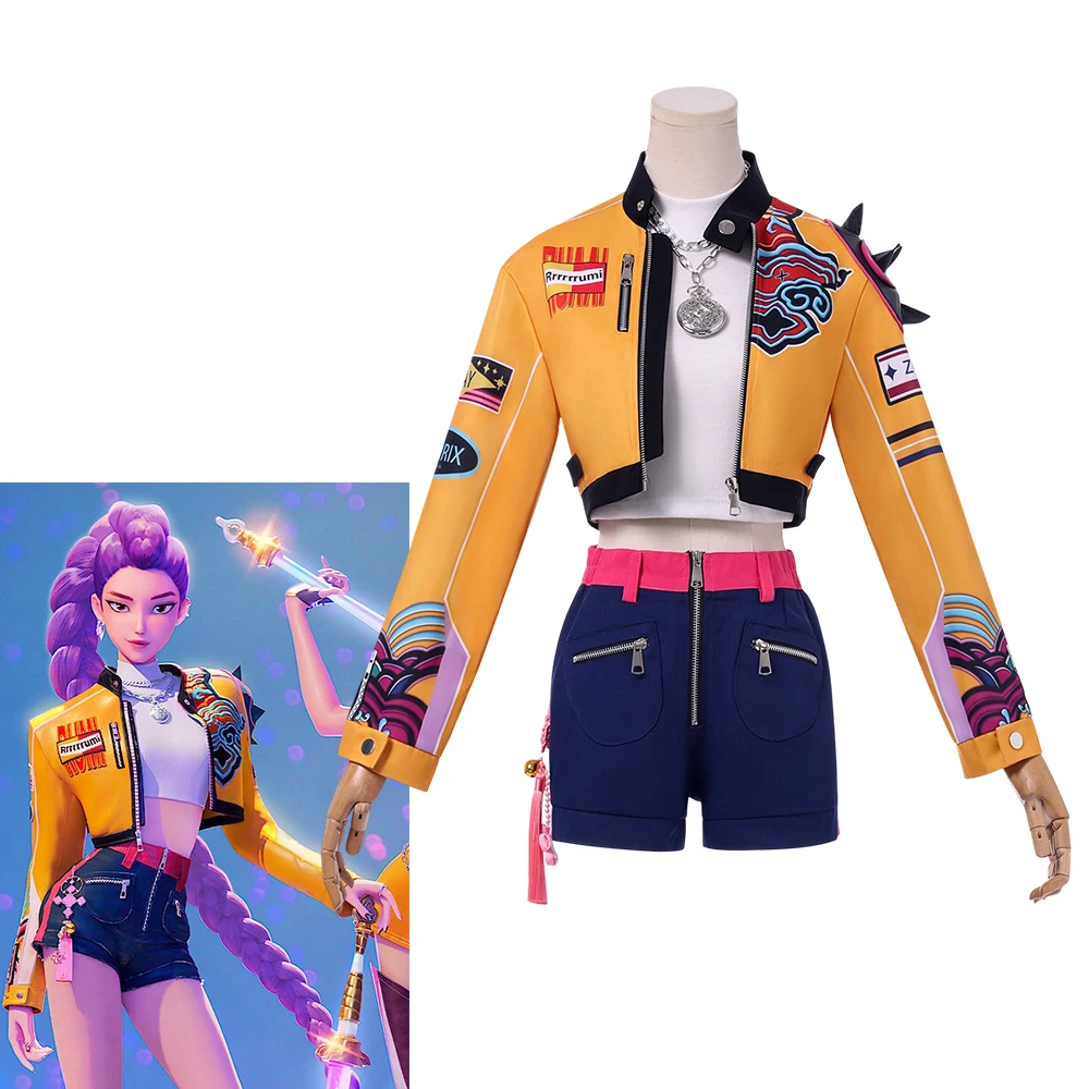 

Rumi Cosplay KPOP Devil Costume Disguise Hunter For Women Fantasia Stage Show Uniform Suit Halloween Carnival Party Outfits