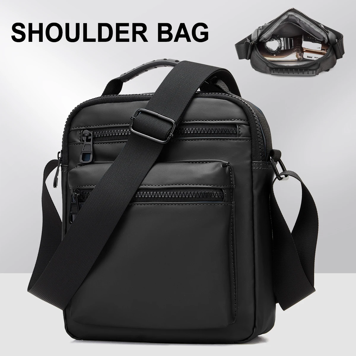 

Shoulder Bag Briefcases Bag Multi Small Square Bags Waterproof Crossbody bag Men's Handbags Wallet Fanny Packs Sling Satchel Bag