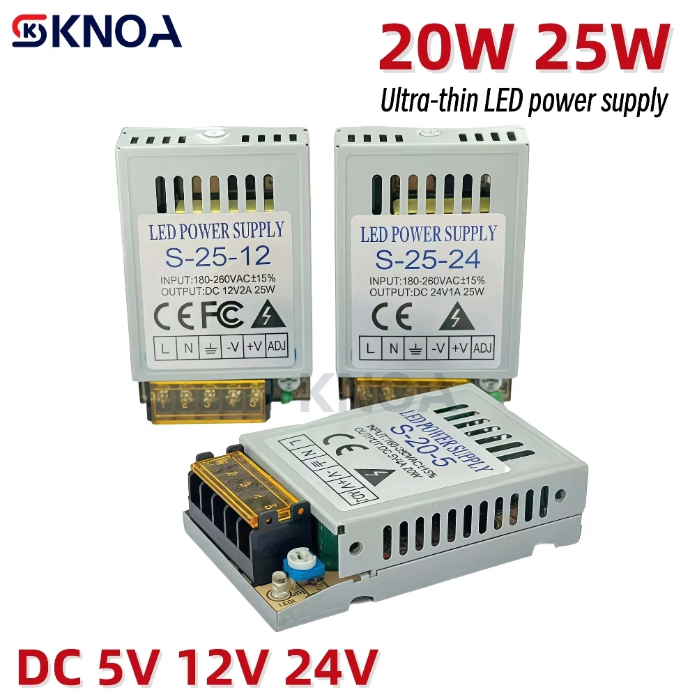 

20W 25W 5V Vlot источник питания 5V 12V 24V 24V Светодиодный источник питания 1A 2A 4A Трансформаторный источник 220V Преобразователь переменного тока в постоянный Блоки питания