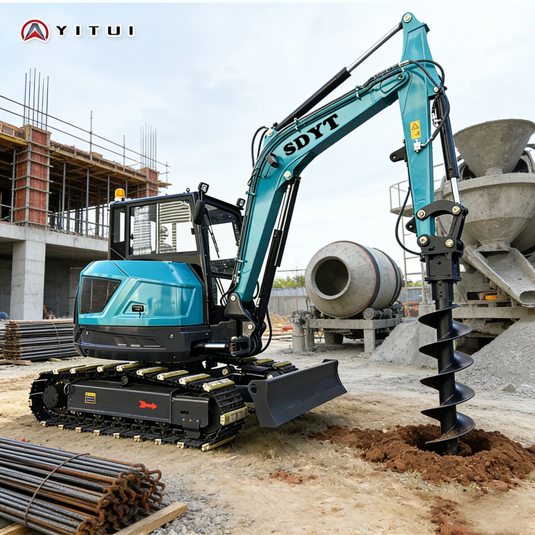 

2026 New 6.5 Ton Mini Excavator Epa/Euro 5 Small Digger Reinforced Chassis For Garden Farm Construction Customized