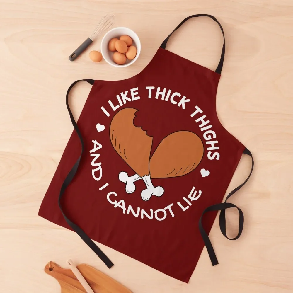 i like thick thighs and i cannot lie Apron christmas kitchen Waterproof Kitchen Woman Apron