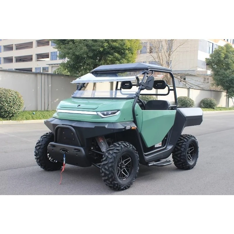 Electric 4WD UTV for Farm Use Automatic Drive 10kw 15.36kwh Utility Vehicle with EPS on Road 72V Electric UTV Certified