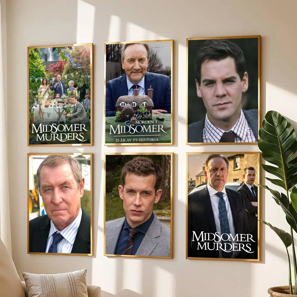 tv series M-Midsomer Murders-S Painting Calligraphy Boho Botanical Decor for Living Room  Elegant Home Style