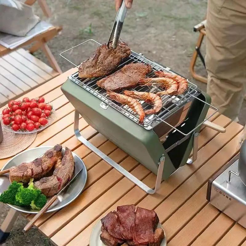 

Naturehike-BLACKDOG Outdoor Folding Furnace Split Type Portable Cooking BBQ Carbon Furnace Camping Family Style Charcoal Oven