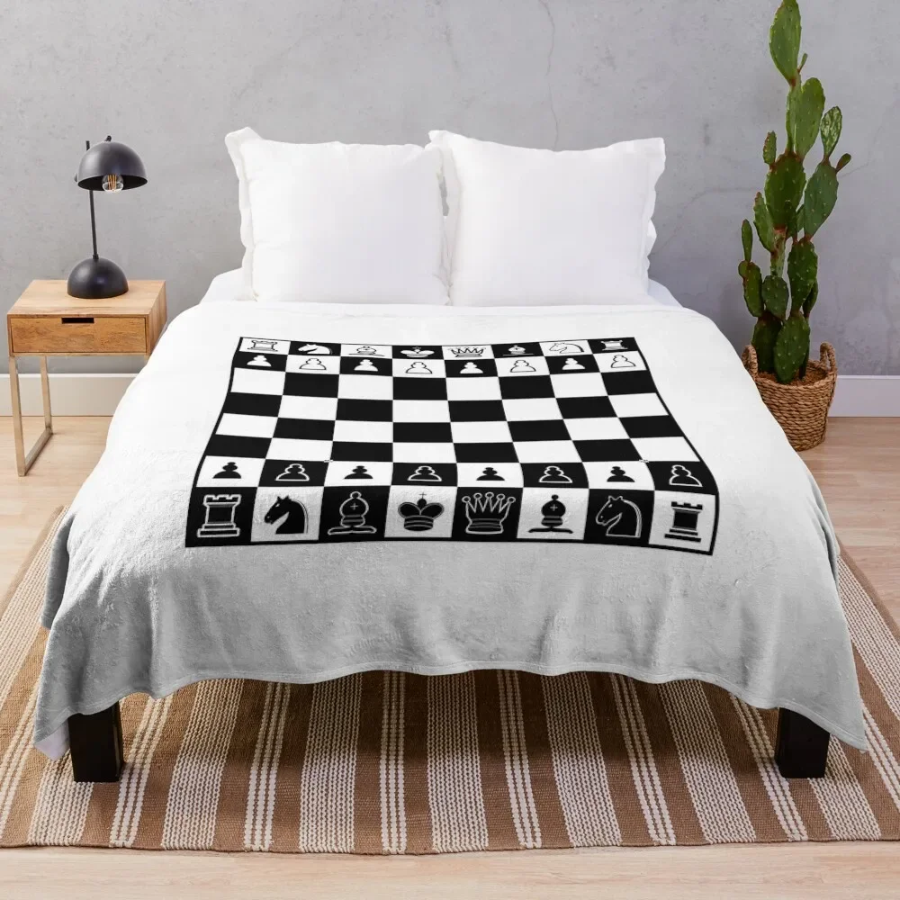 

Chess Board Throw Blanket Moving bed plaid Blankets