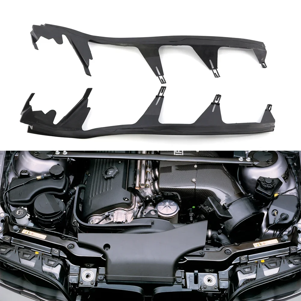 1Pair Left Right Car Headlight Cover Strip Upper Headlamp Gasket 63128384489 63128384490 For BMW 3 Series E46 M3 2001-2006 NEW