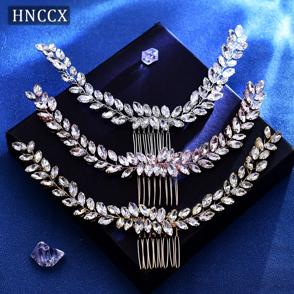 

HNCCX Bling Bride Rhinestone Hair Comb Women Wedding Hair Accessories Simplicity Multicolor Wedding Party Prom Headpieces CP339