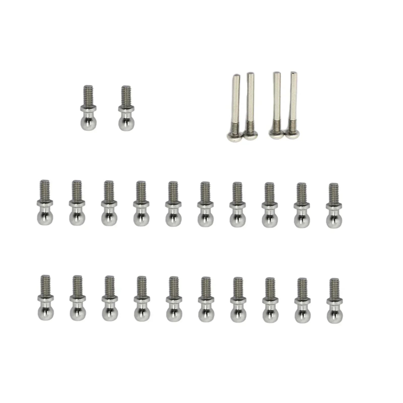 26 Pieces 1:12 Scale Screws Ball Head Screw Set Metal Upgrade Part for Wltoys A949 A959 A969 A979 K929 RC Buggy Truck